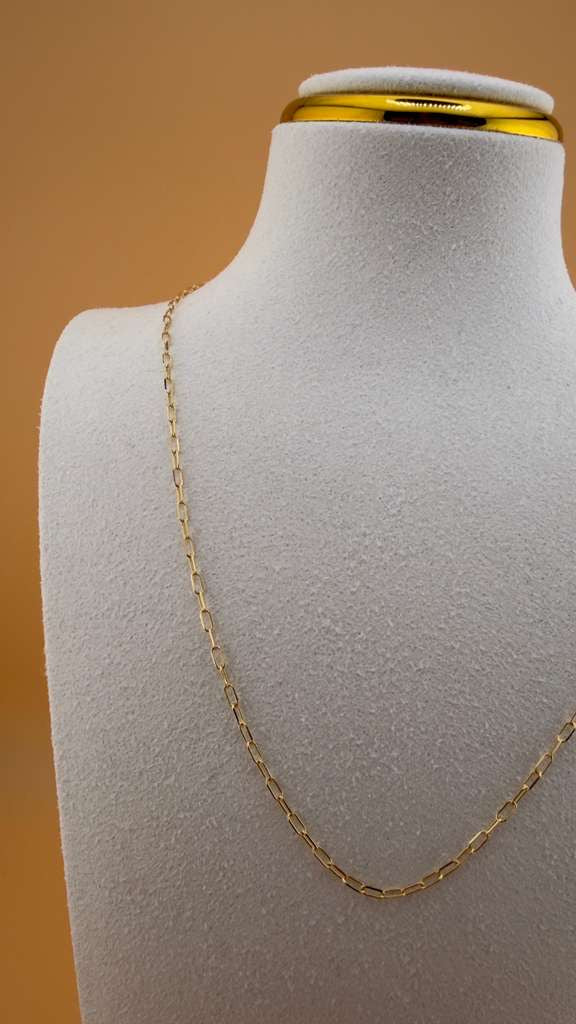 Paperclip chain 18k, 40cm.