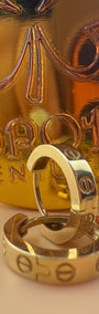 Double-C Hoop 18k.
