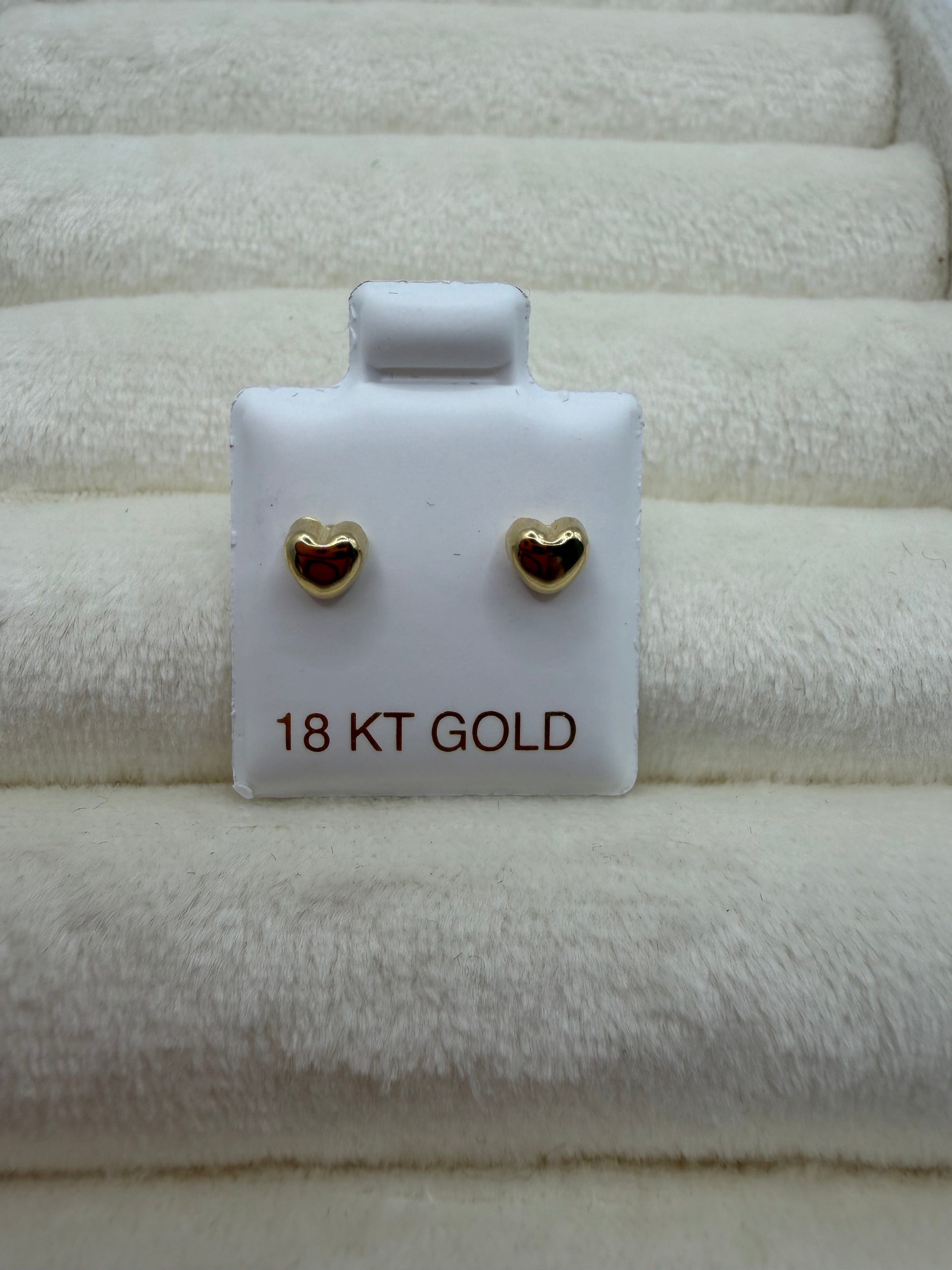 Heart Earrings 18k