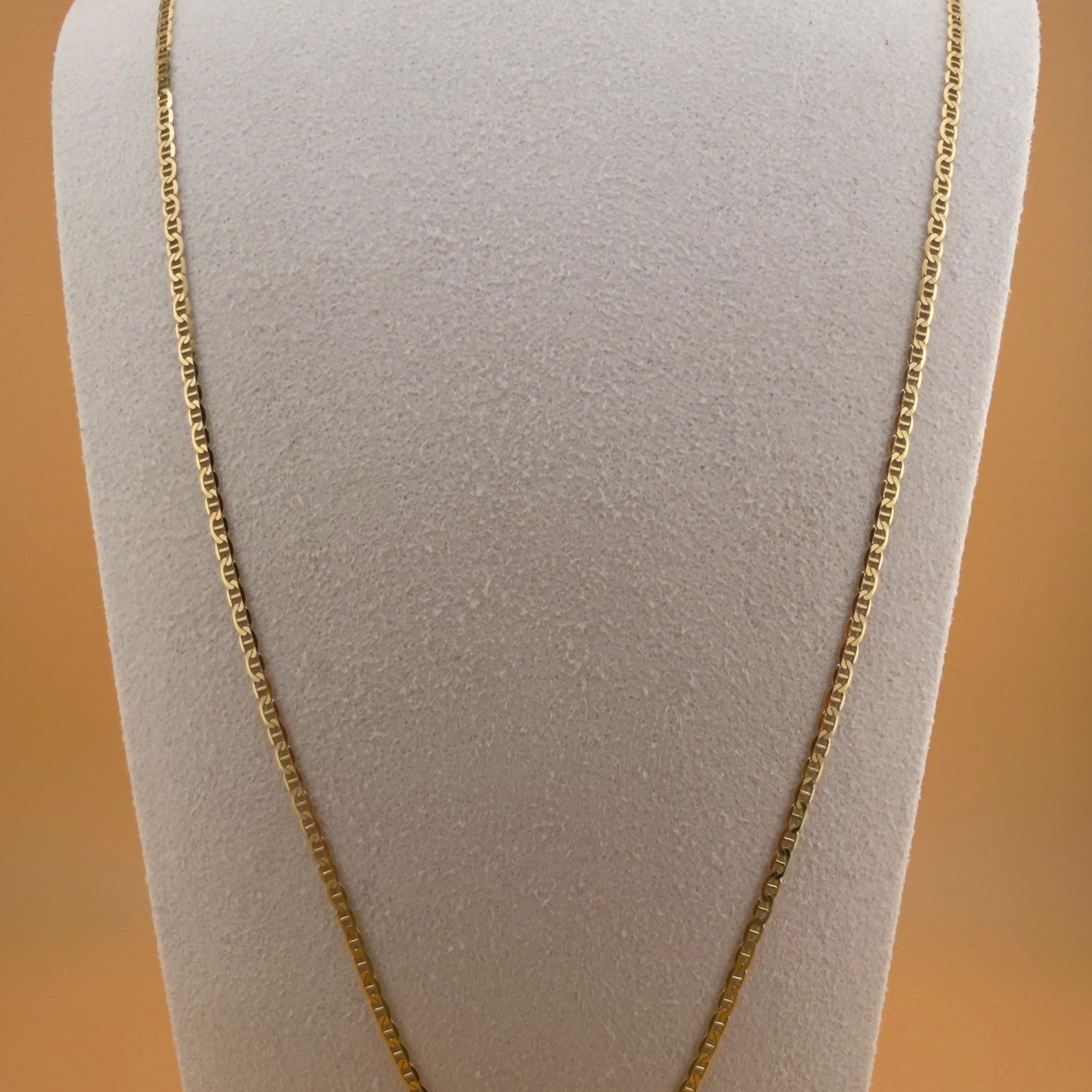Italian Square Chain 18k, 60cm.