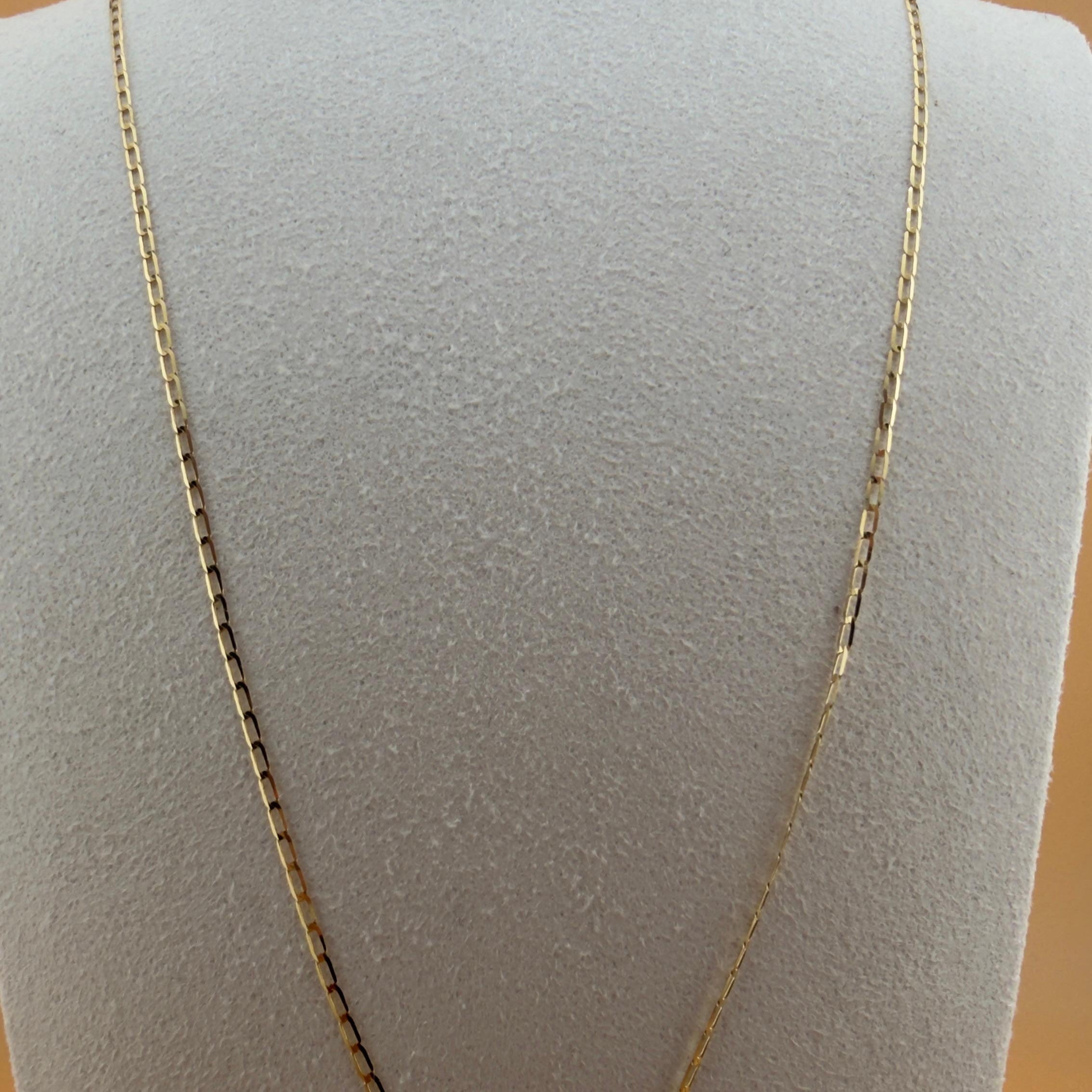 Mini Paperclip Chain 18k, 50cm.