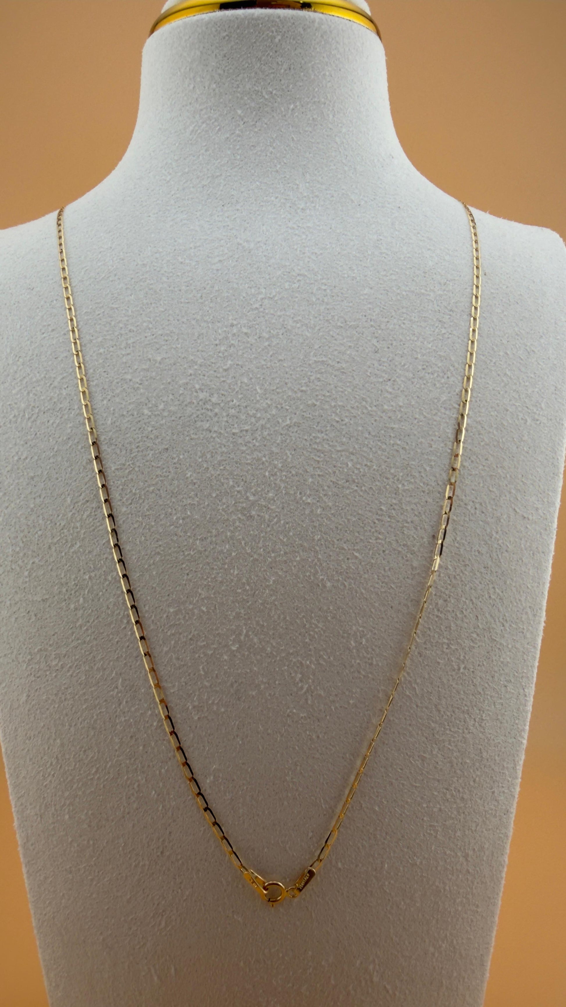Mini Paperclip Chain 18k, 50cm.
