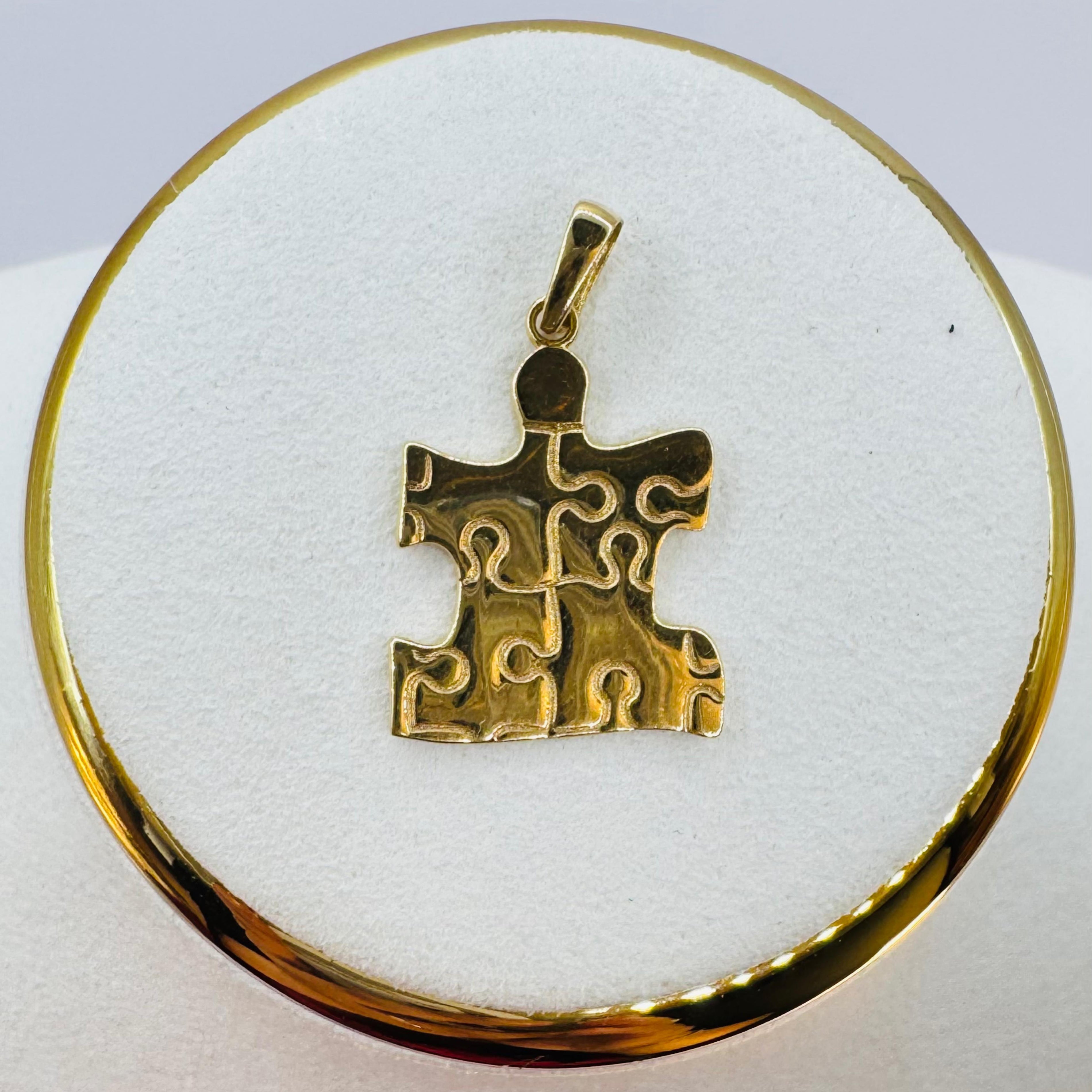 Autism Awareness Charm 18k
