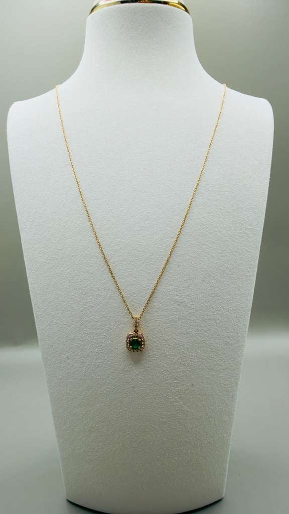 Emerald Chain 18k