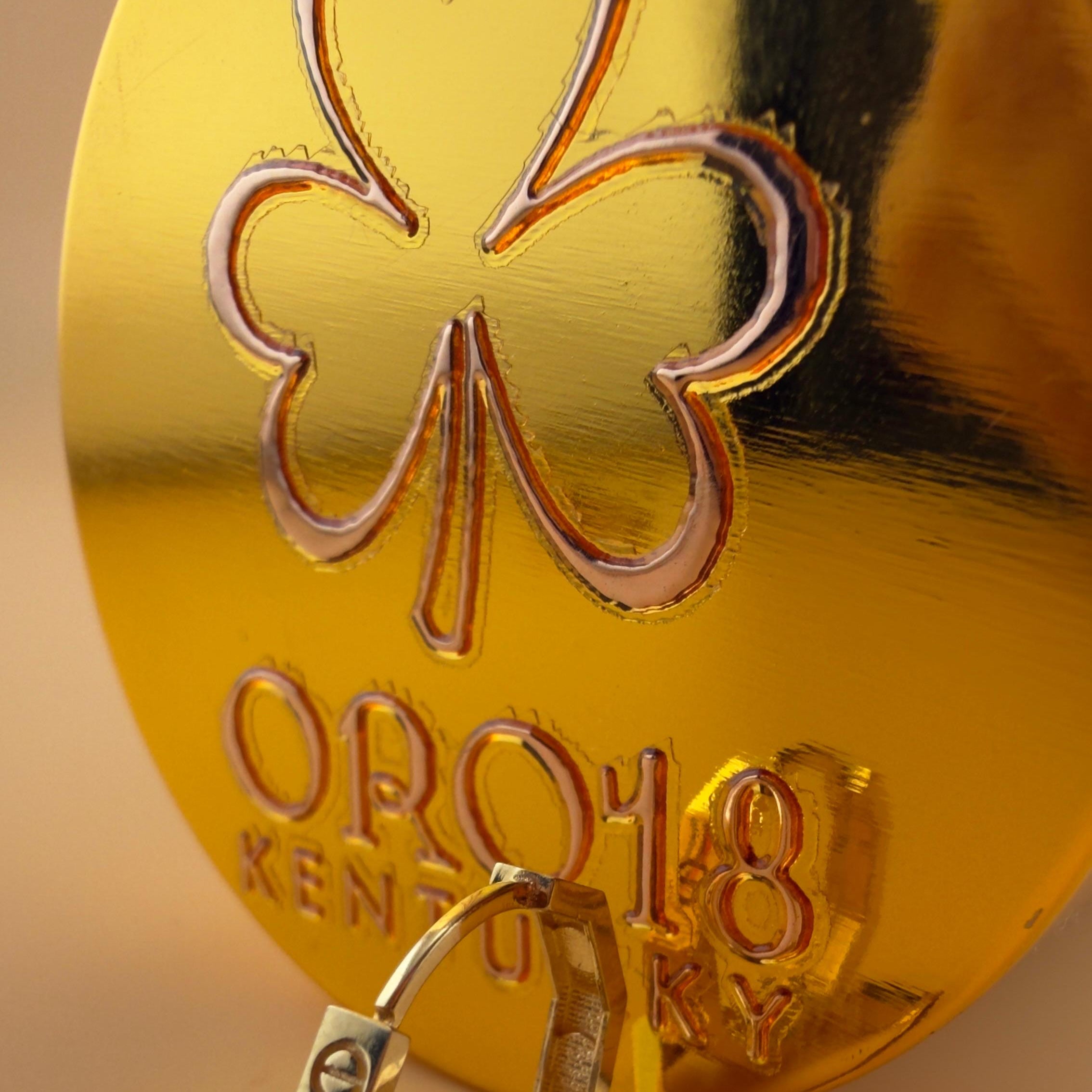 Aros Double- C Hoops 18k