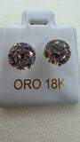 Solitaire Stud Earrings 18k