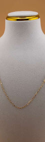 Paperclip chain 18k, 40cm.