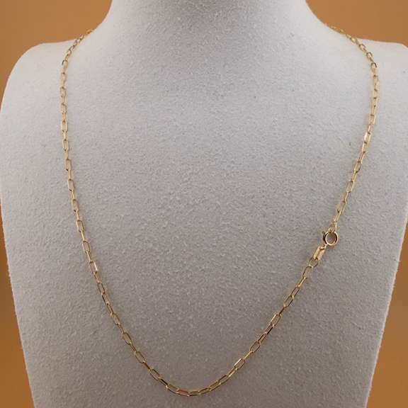 Paperclip chain 18k, 40cm.