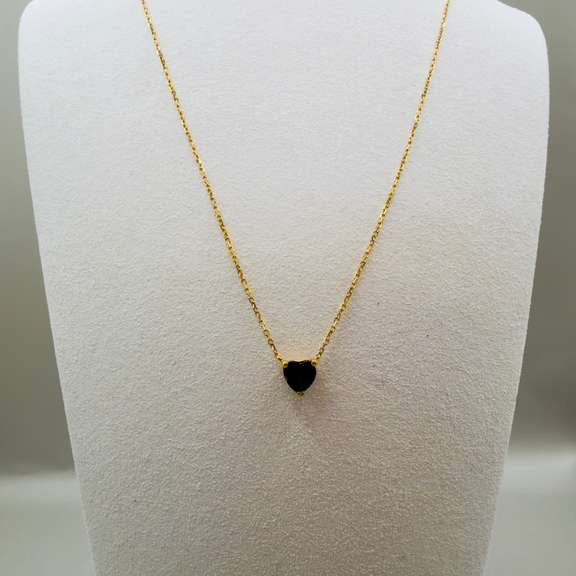 Zafiro Heart Chain 18k