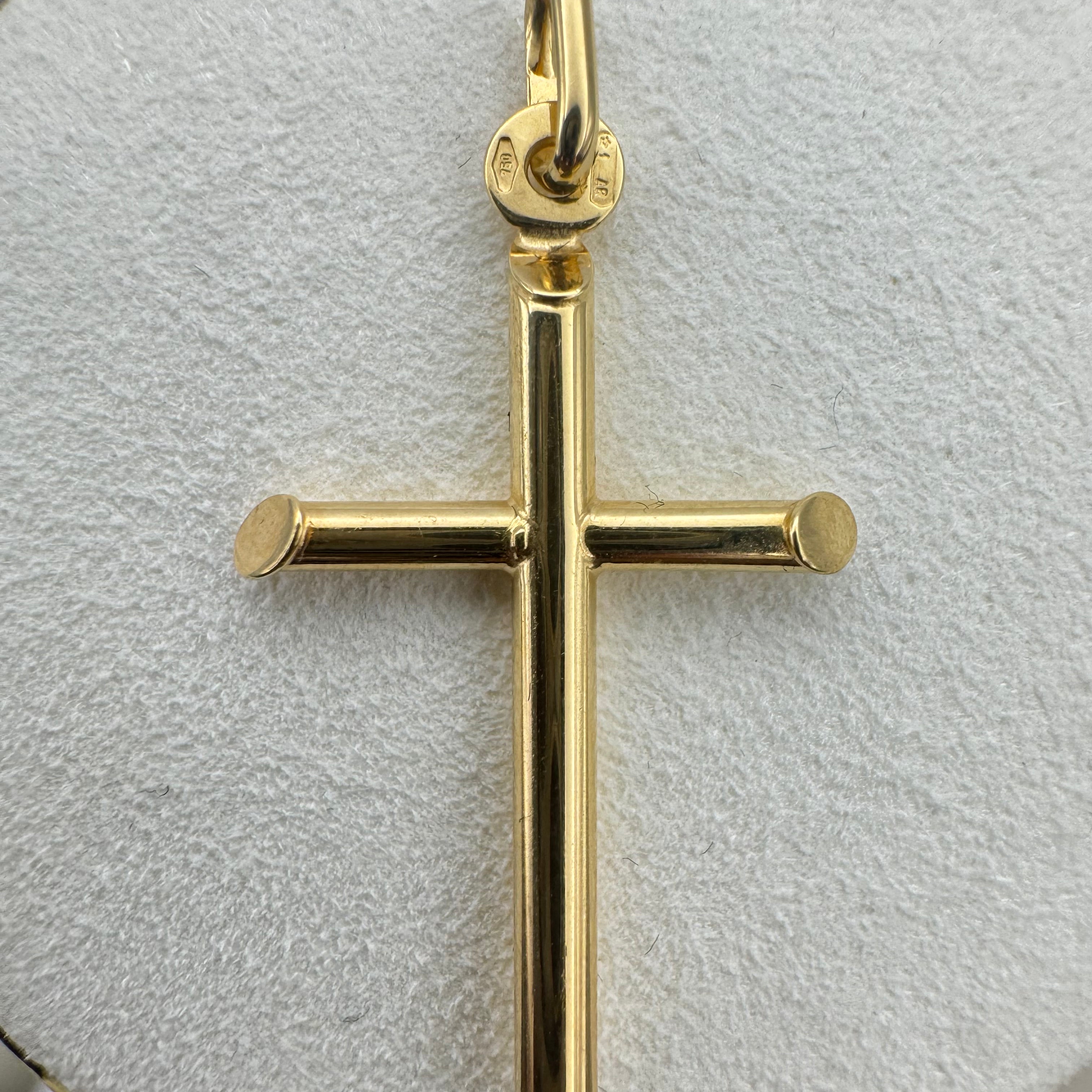 Cross-Shaped Charm 18k