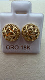 Round Filigree Aarrings 18k