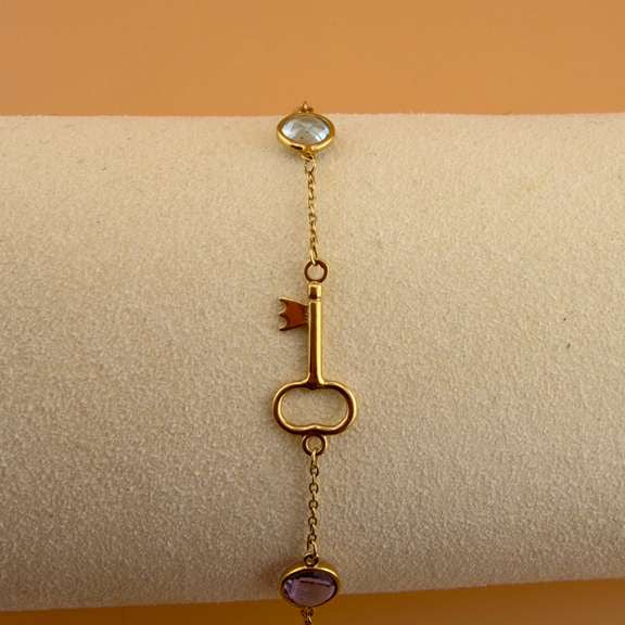 Key to the Heart Bracelet 18k 18cm