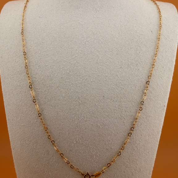 Heart-Link Chain 18k 45cm