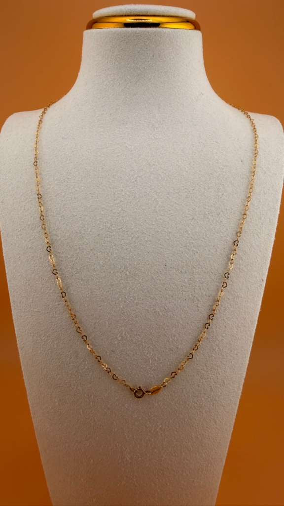 Heart-Link Chain 18k 45cm