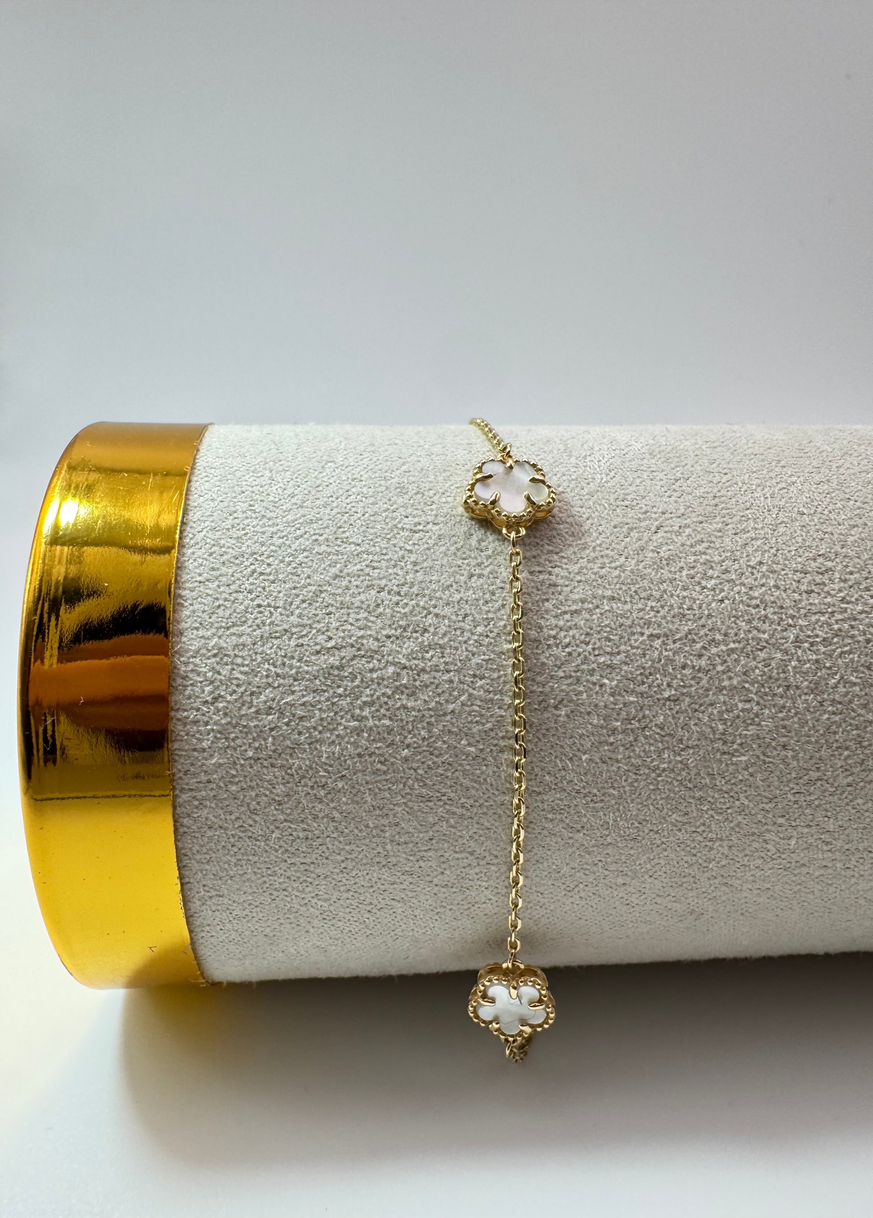 Clover Leaf Bracelet 18k