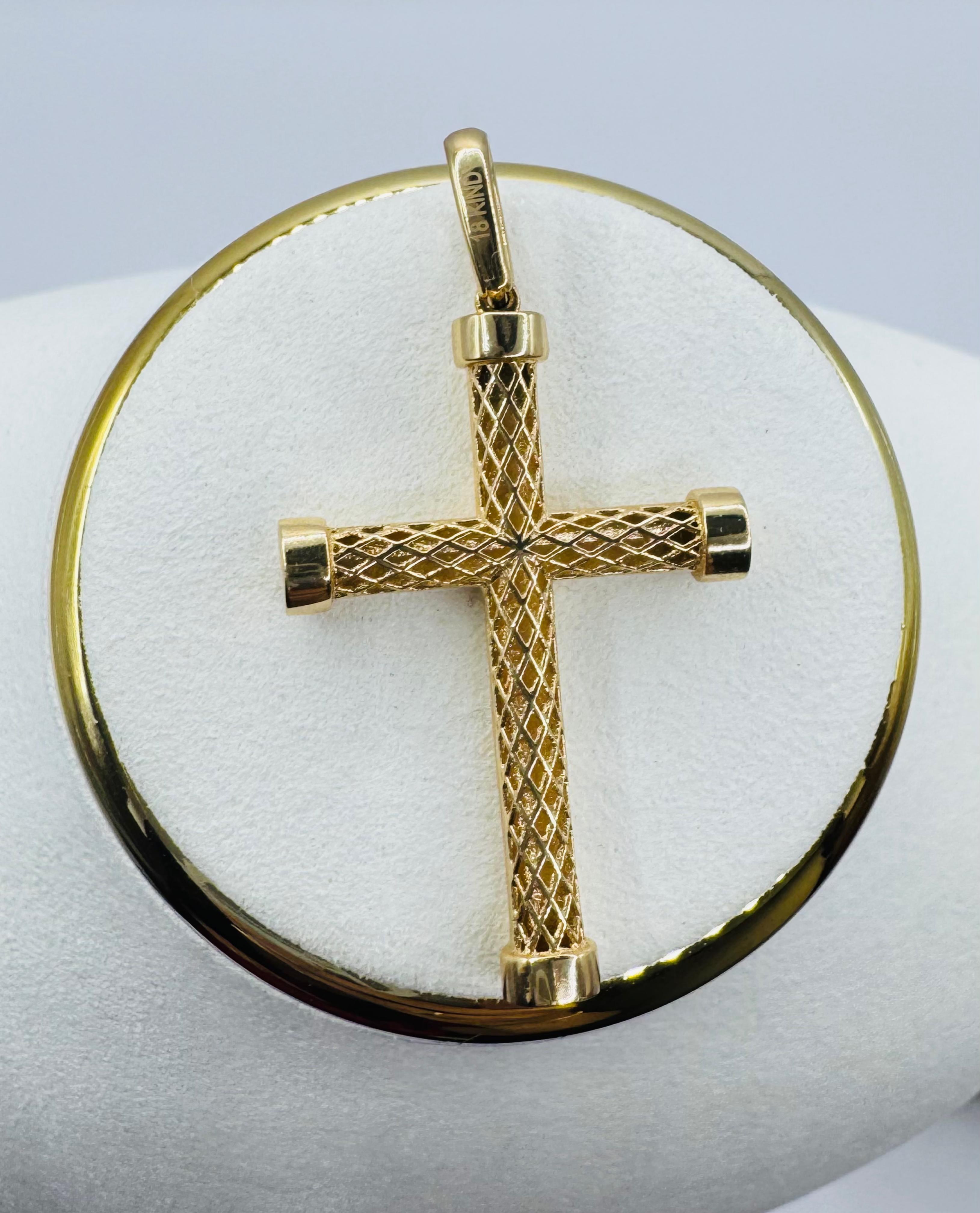 Luxury Cross Charm 18k
