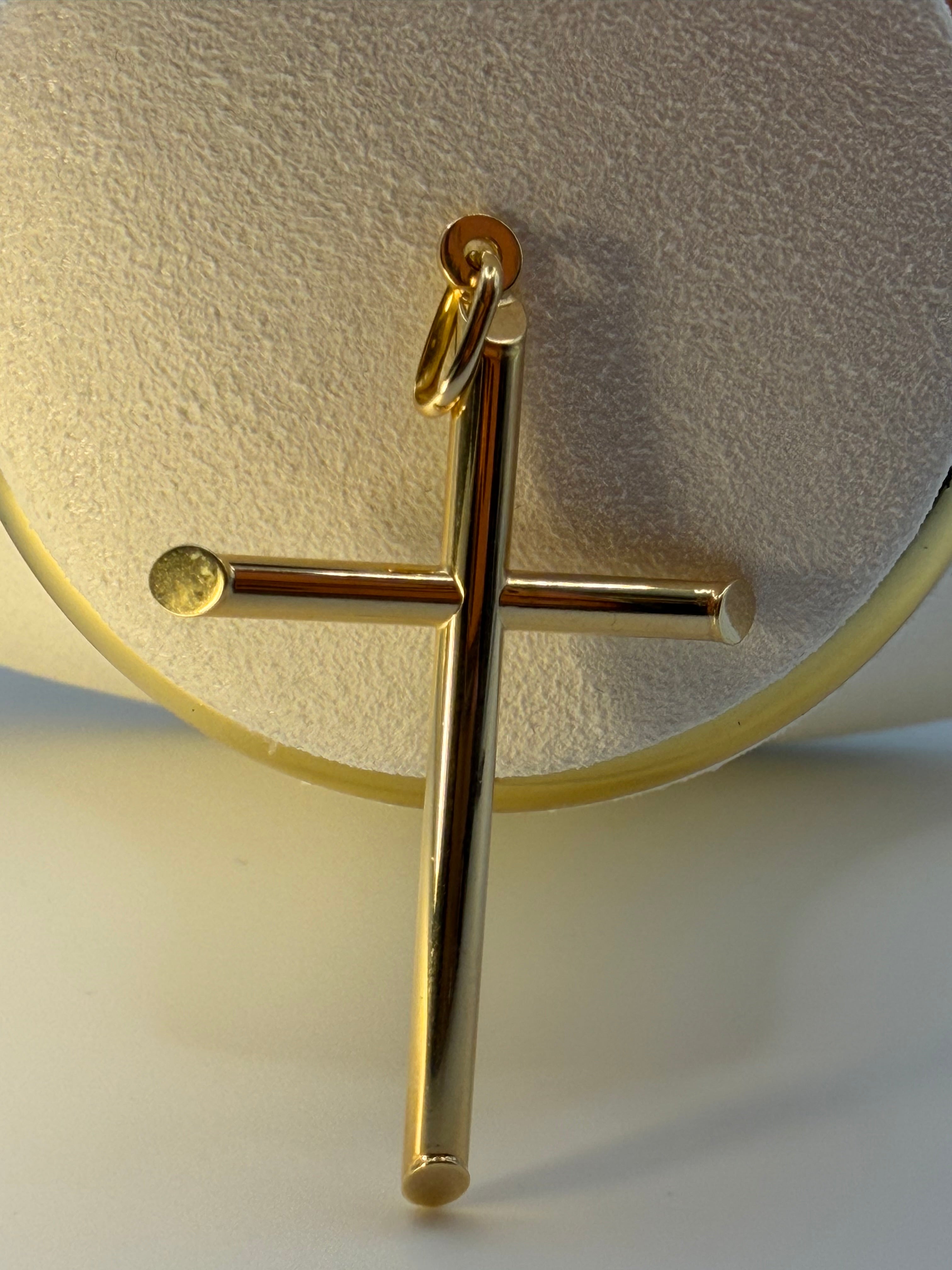 Cross Play Pendant 18k