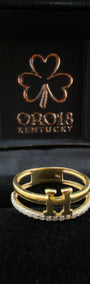 Double- H Ring 18k, 6,7,8.