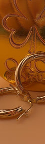 Espiral Luxe Hoop 18k.