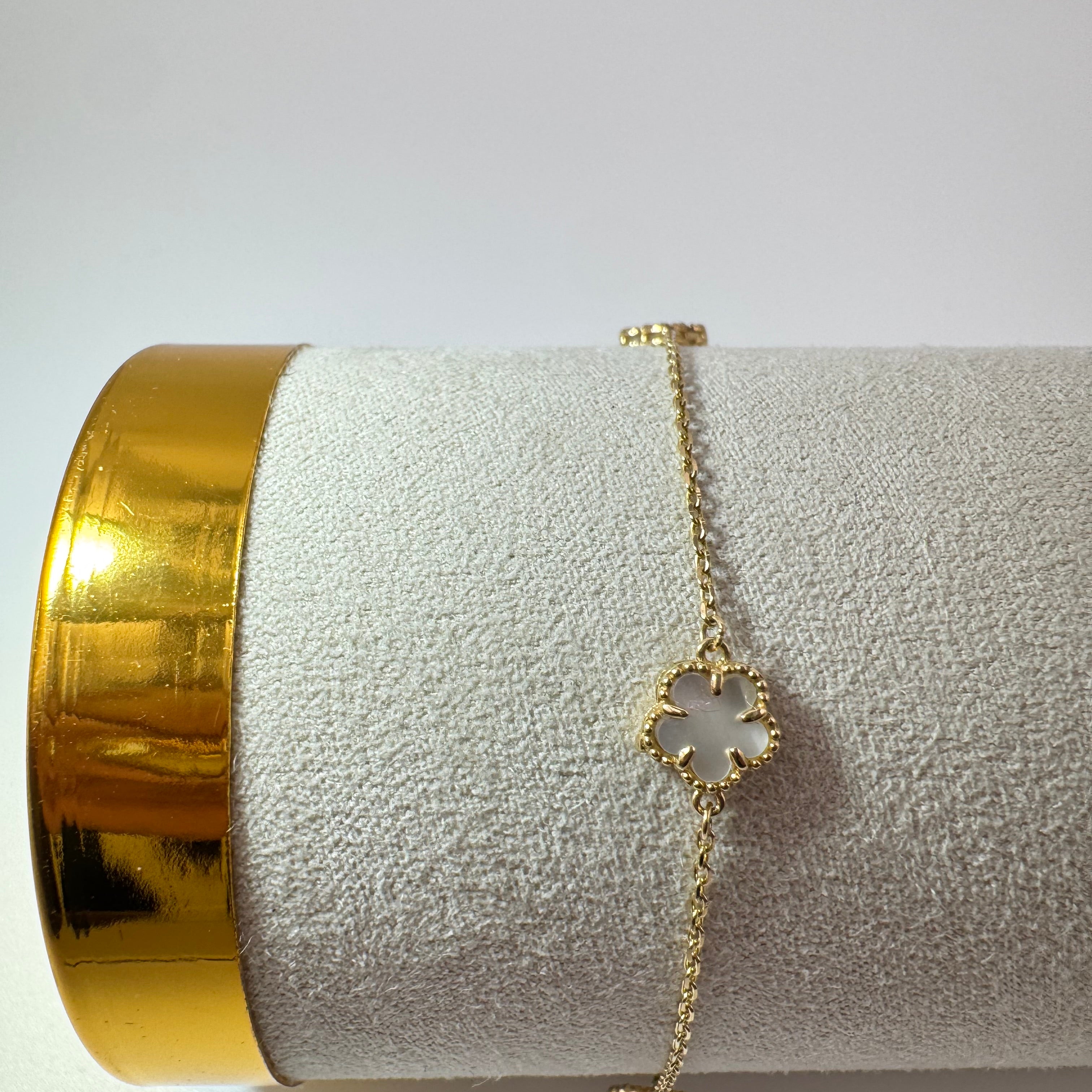 Clover Leaf Bracelet 18k