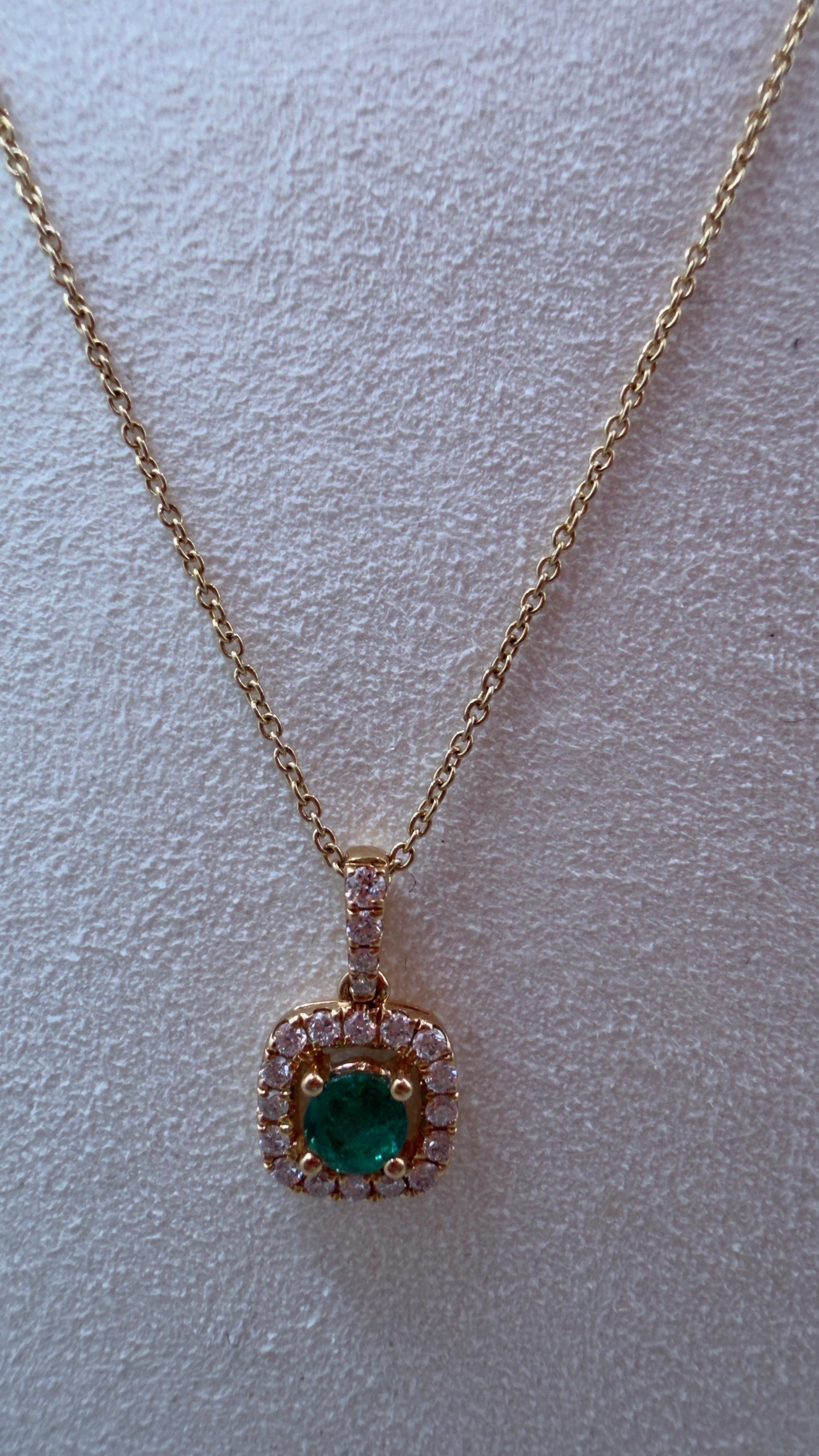 Emerald Chain 18k