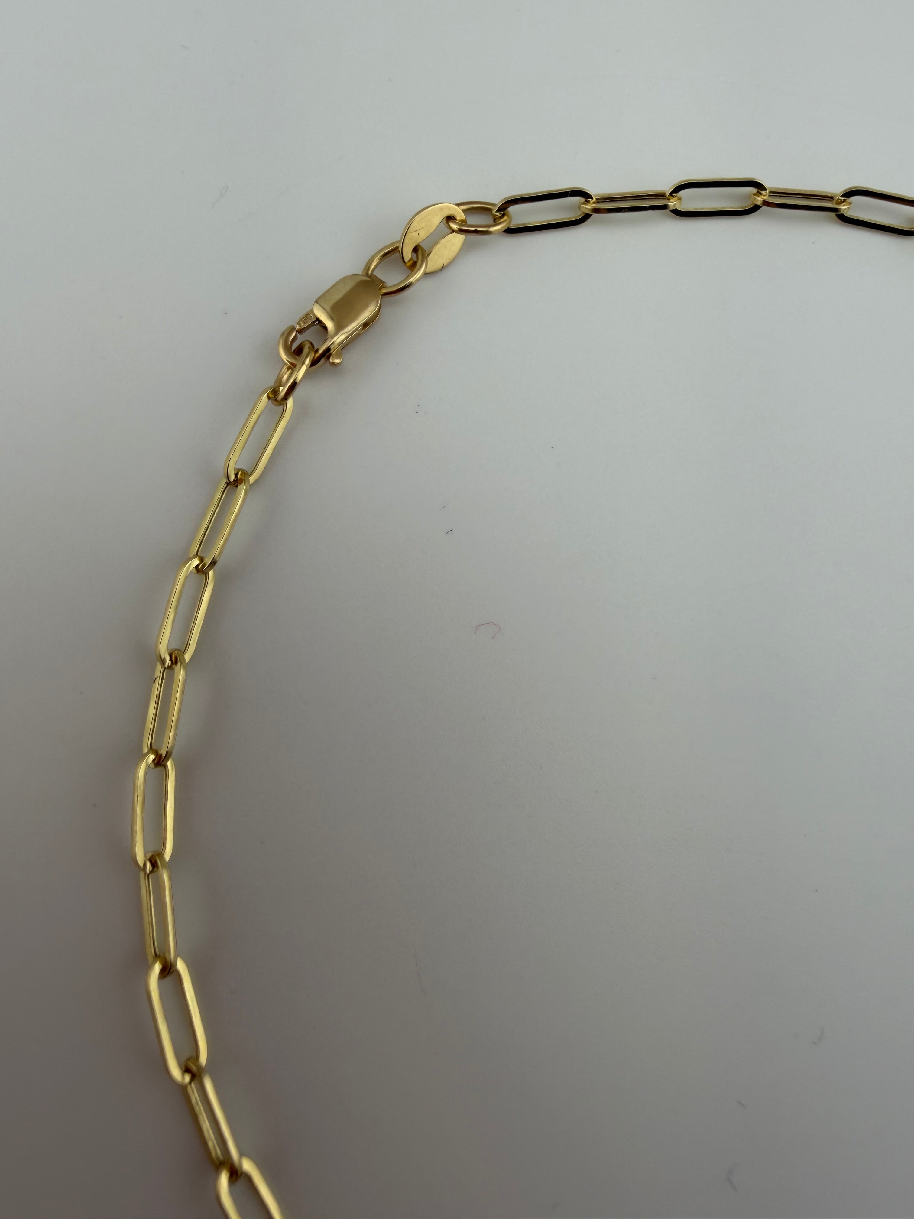 Pepper Clips Anklet 18k