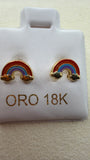 Rainbow of Light Earrings 18k