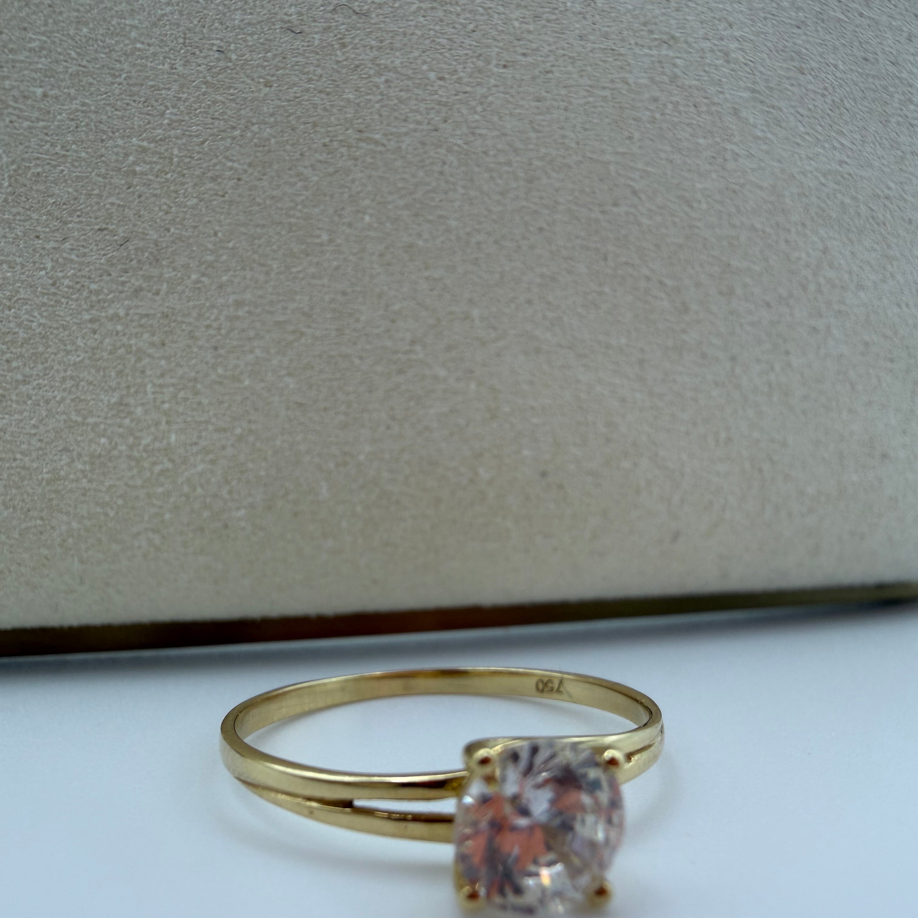 Solitaire Ring 18k #6