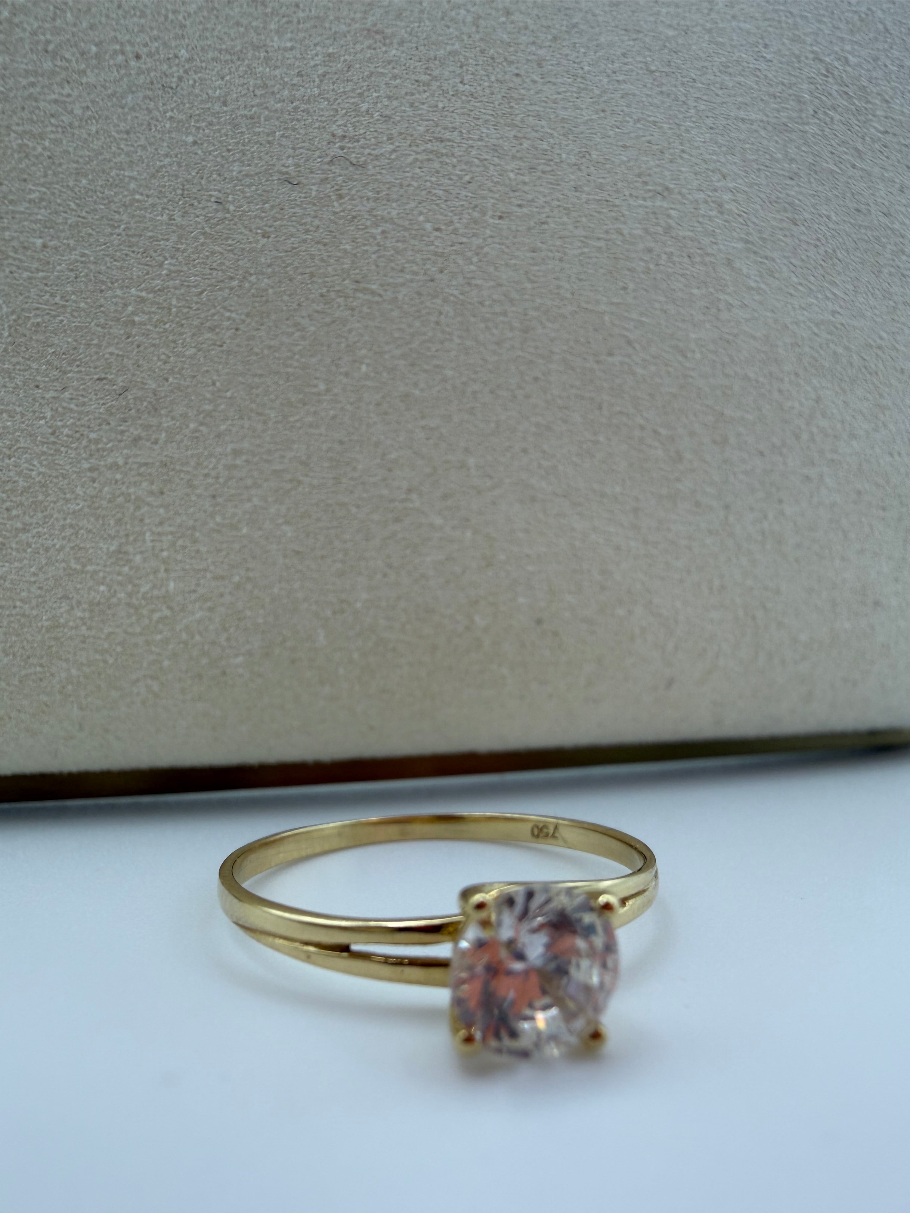 Solitaire Ring 18k #6