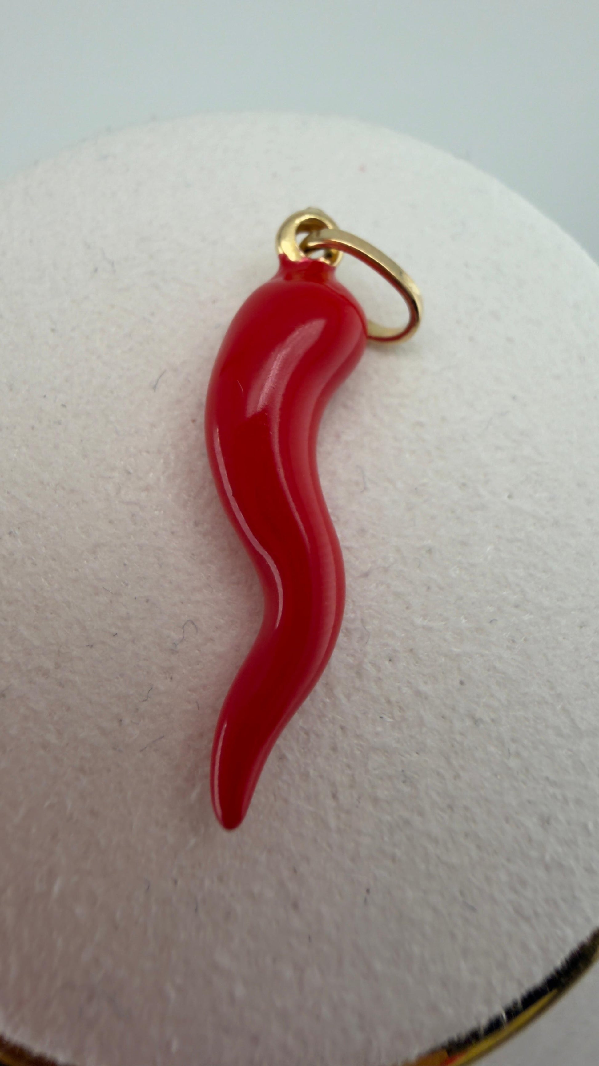 Cornicello red Pendant 18k