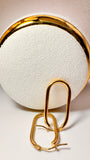 Oval Hoops 18k