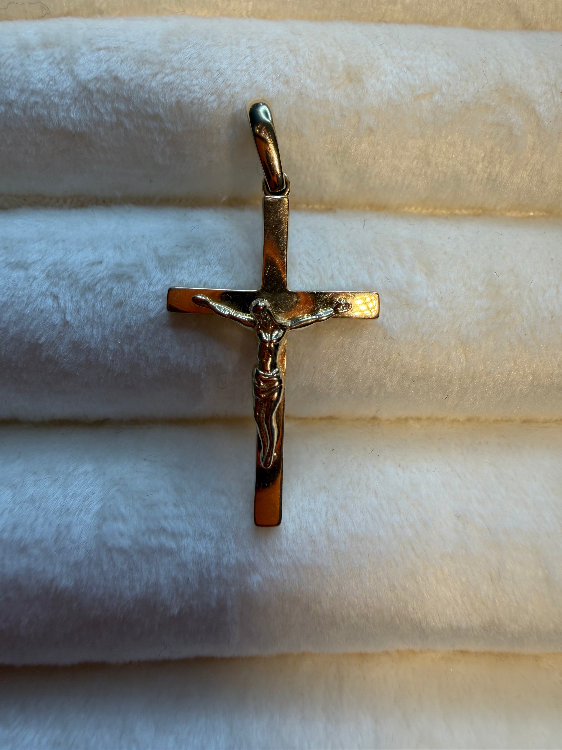 Jesus Christ Cross Pendant 18k