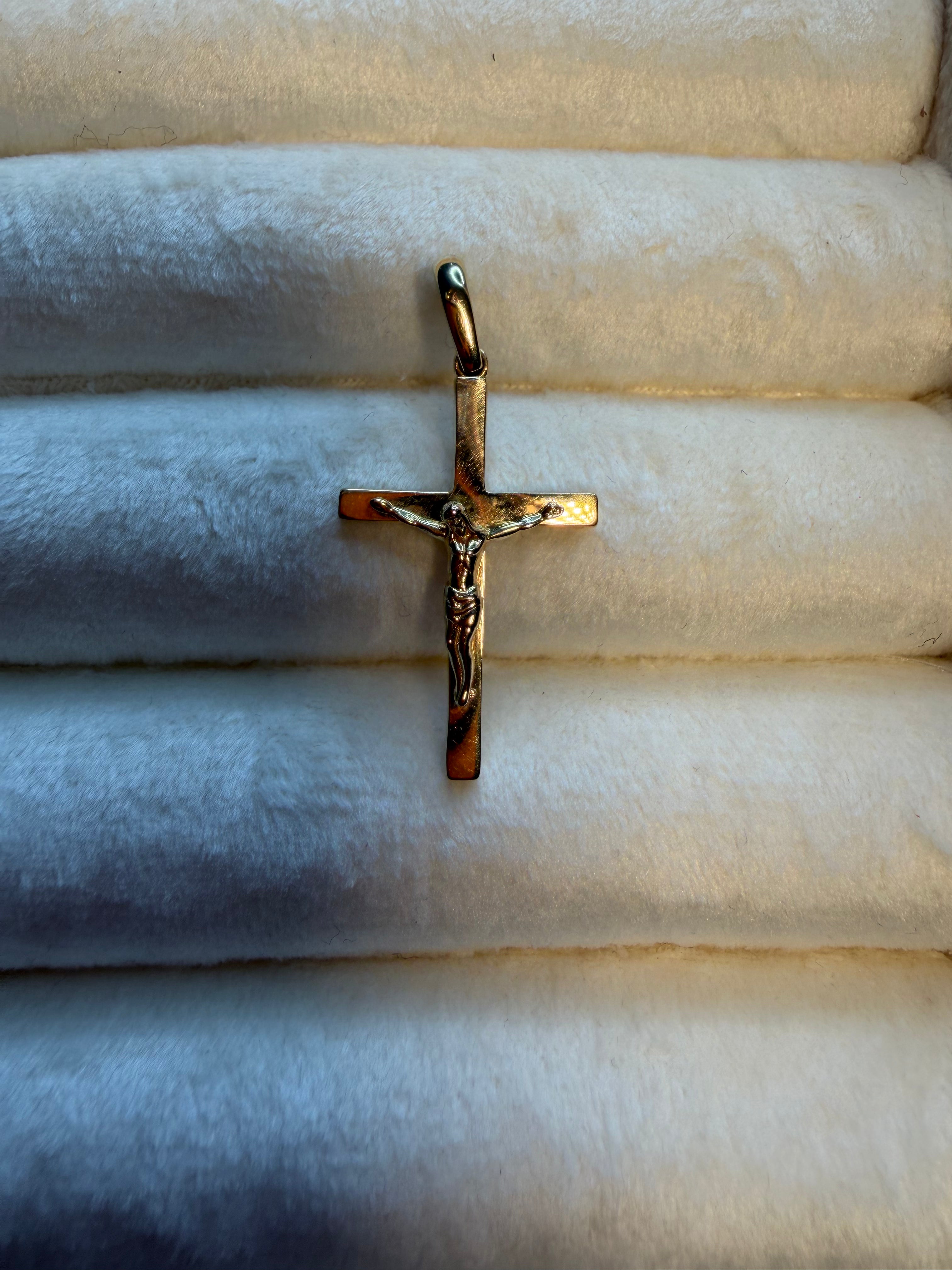 Jesus Christ Cross Pendant 18k