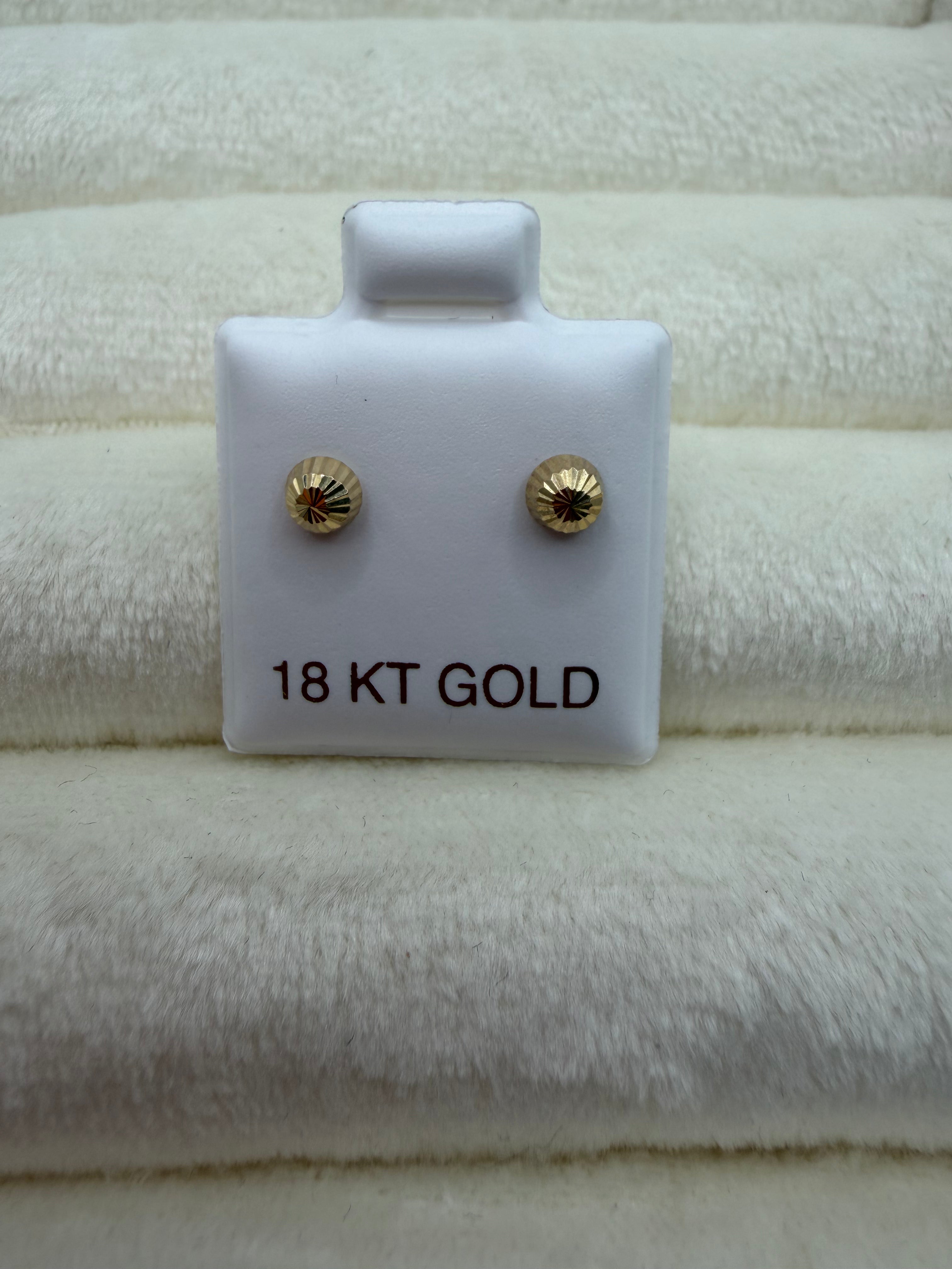 Cracked Earrings 18k