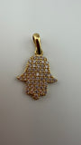 Fatima Zirconium Pendant 18k