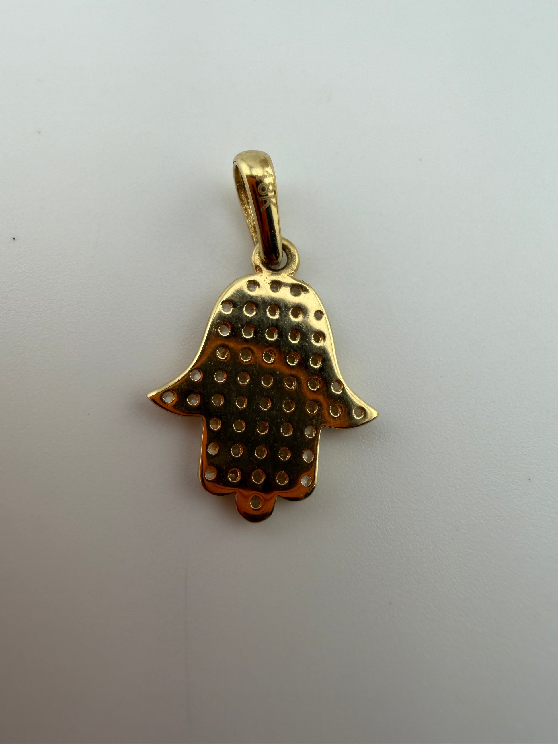 Fatima Zirconium Pendant 18k