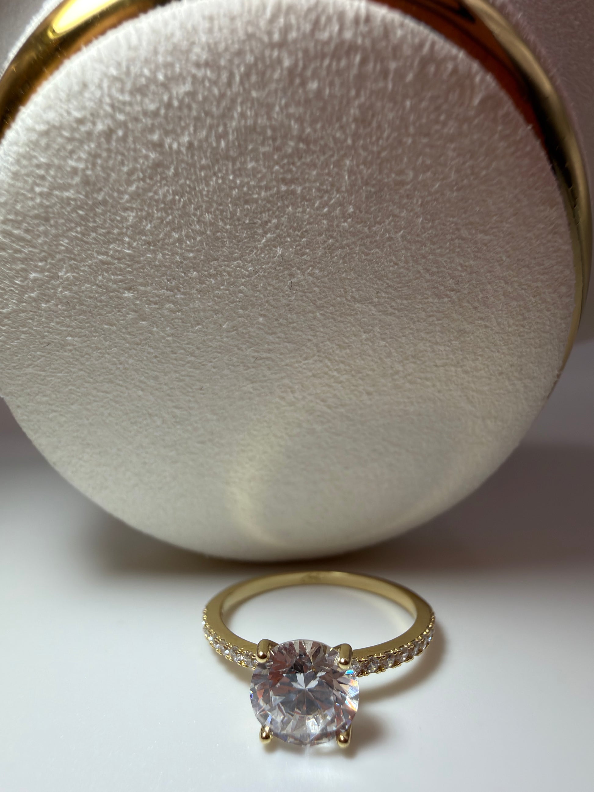 Multi Zirconium Ring 18k # 6,5