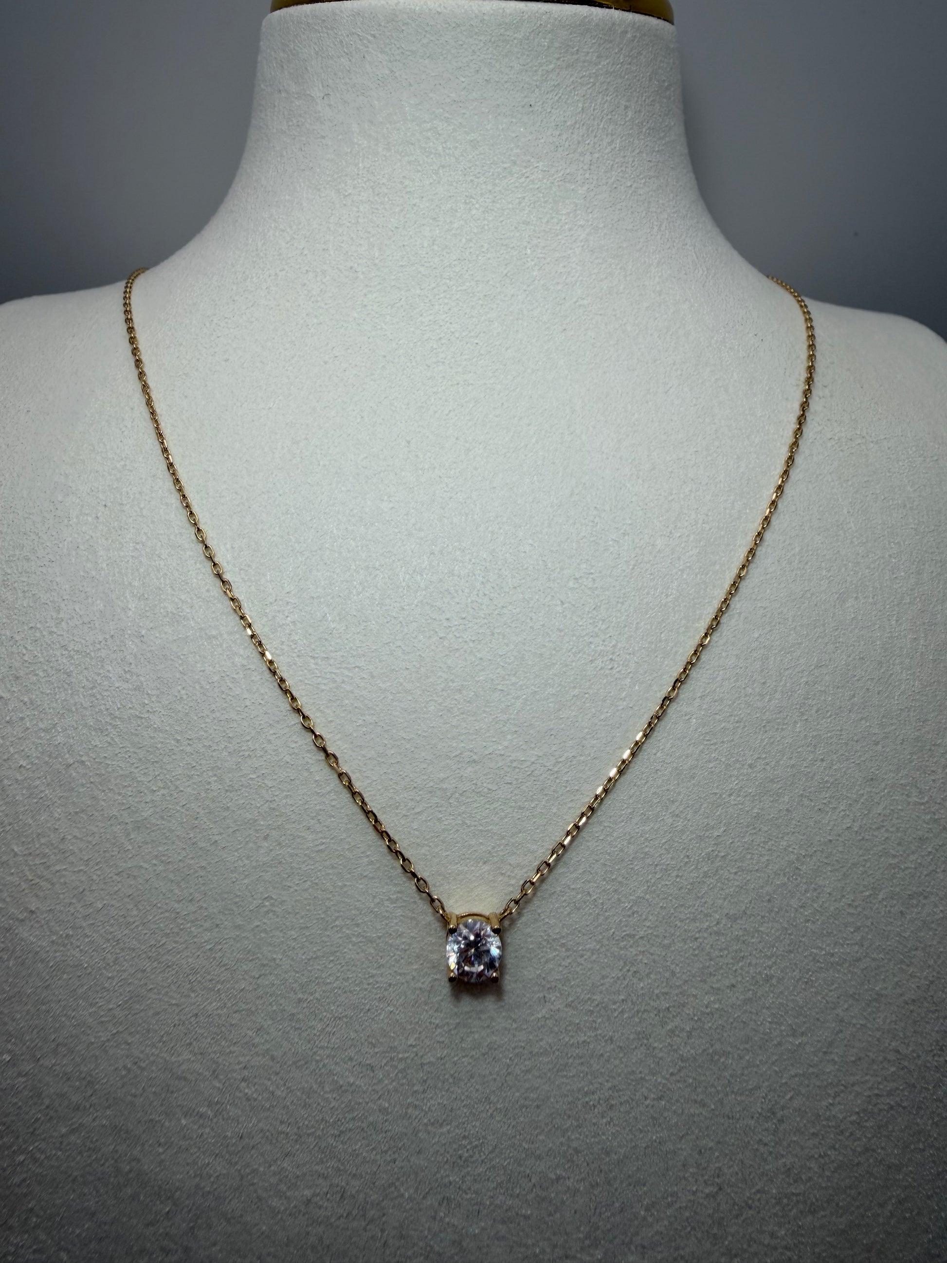 Solitaire Diamond Chain 18k 45cm