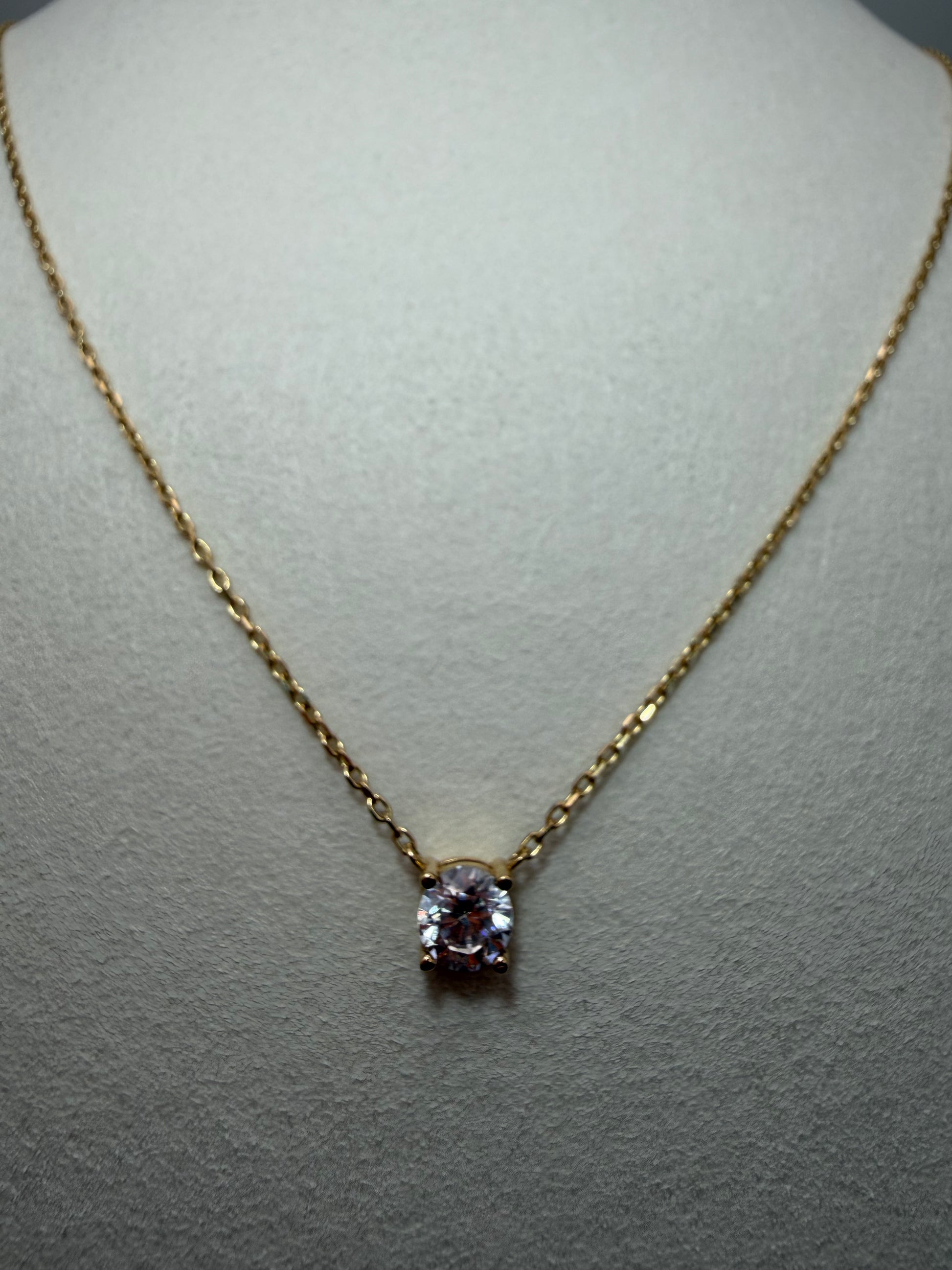 Solitaire Diamond Chain 18k 45cm