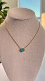 Blue Clover Chain 18k