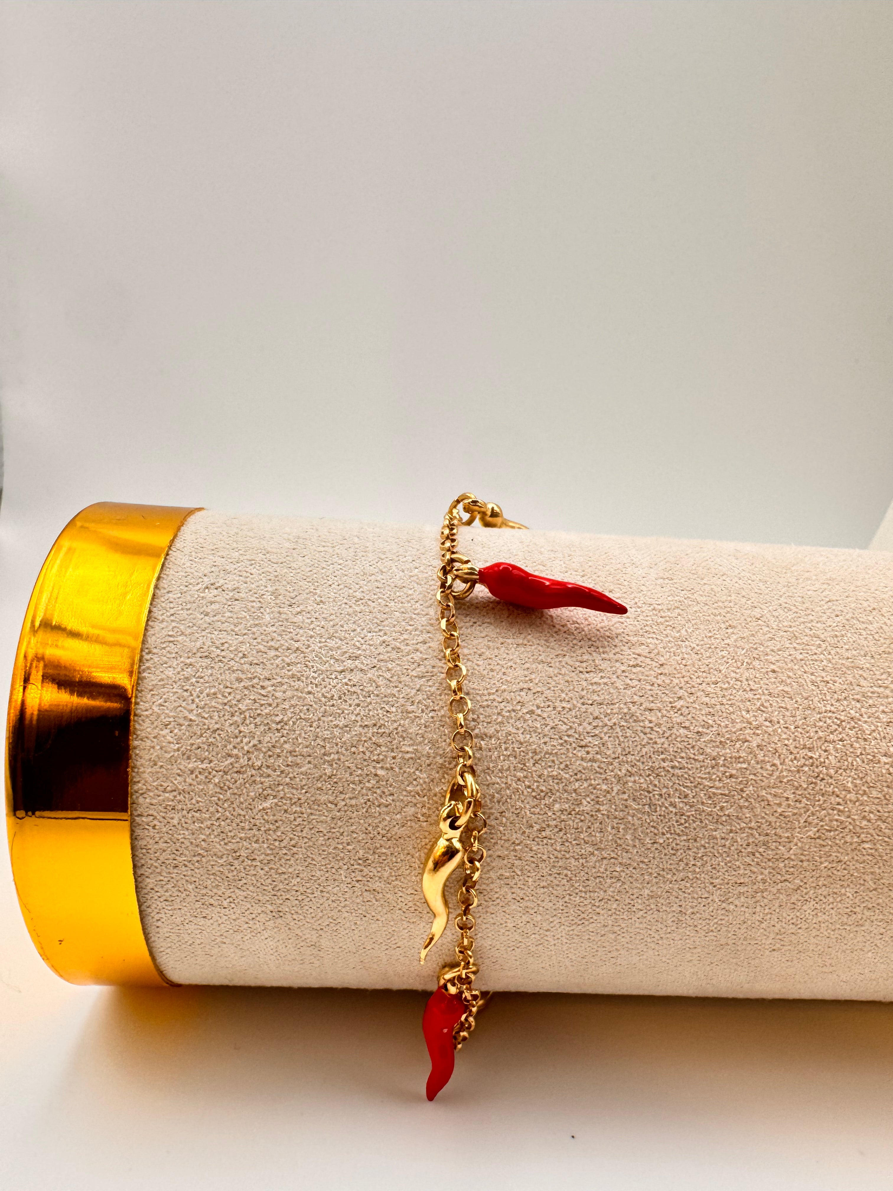 Lucky Horns Bracelet 18k