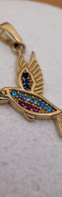 Imperial Hummingbird Pendant 18k.